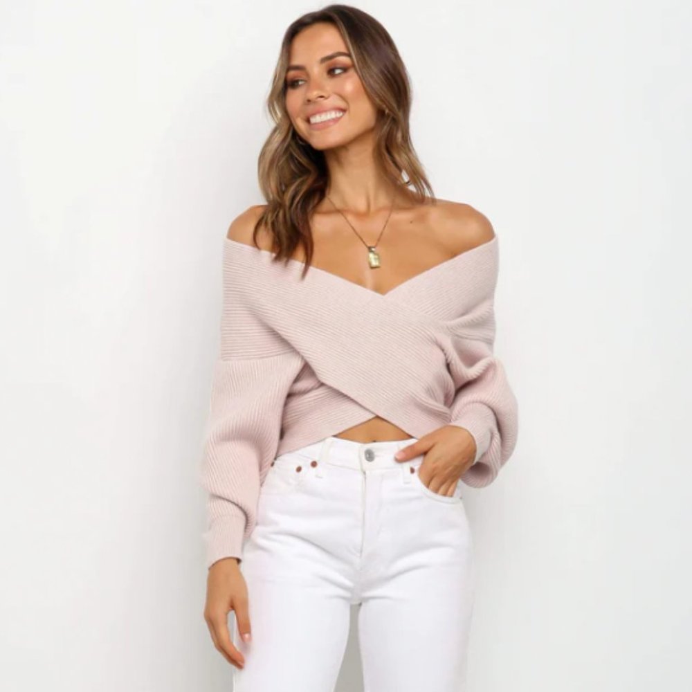 Pink Petal & Pup Sweater